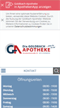 Mobile Screenshot of goldbach-apotheke.de