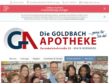 Tablet Screenshot of goldbach-apotheke.de